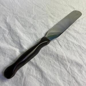 Vintage CUTCO 1028 Cake Icing Spatula Spreader Knife Classic Brown Swirl Handle